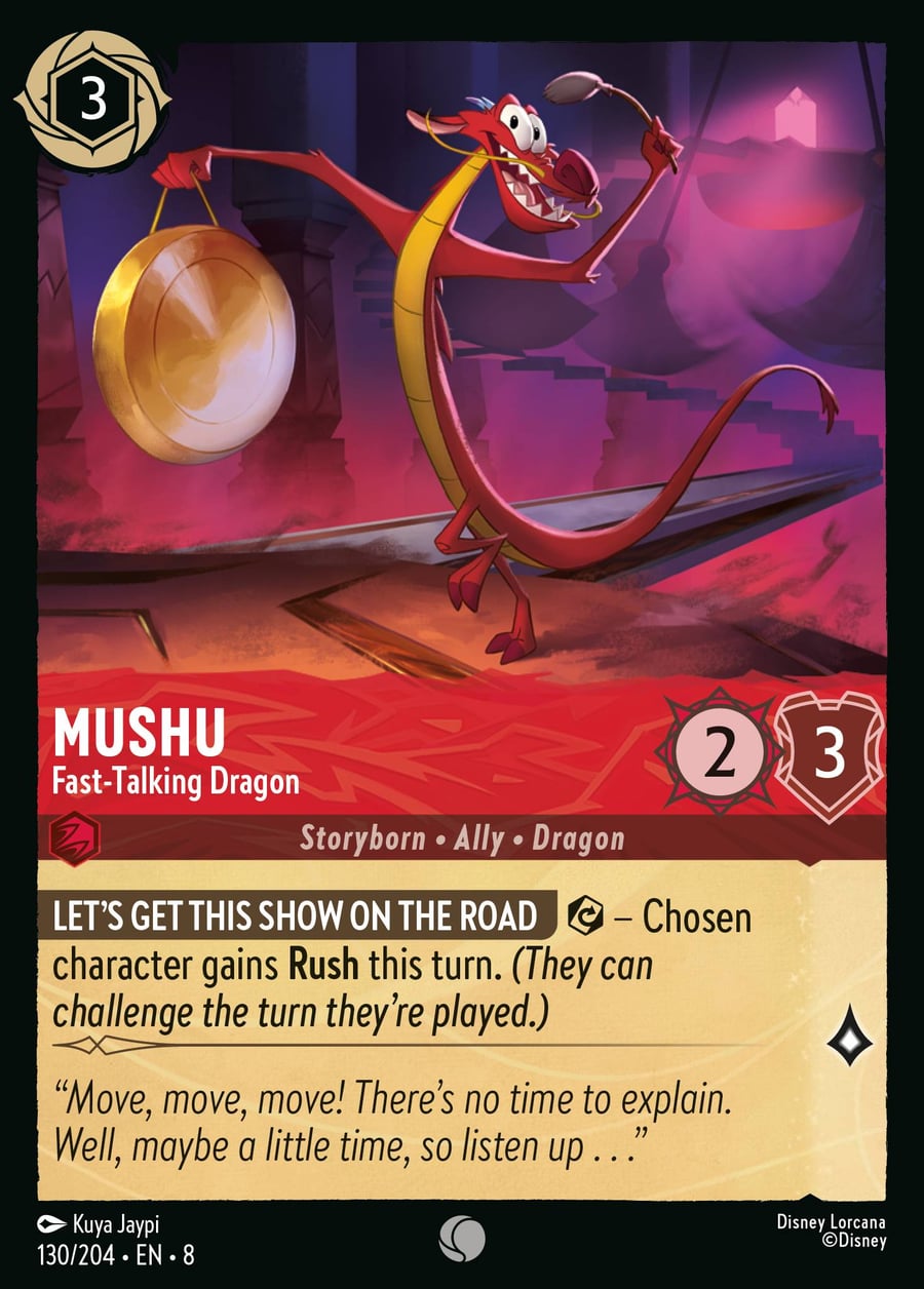 Mushu - Fast-Talking Dragon card art