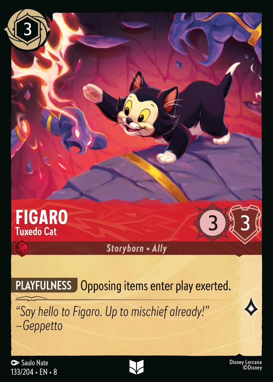 Figaro - Tuxedo Cat card art