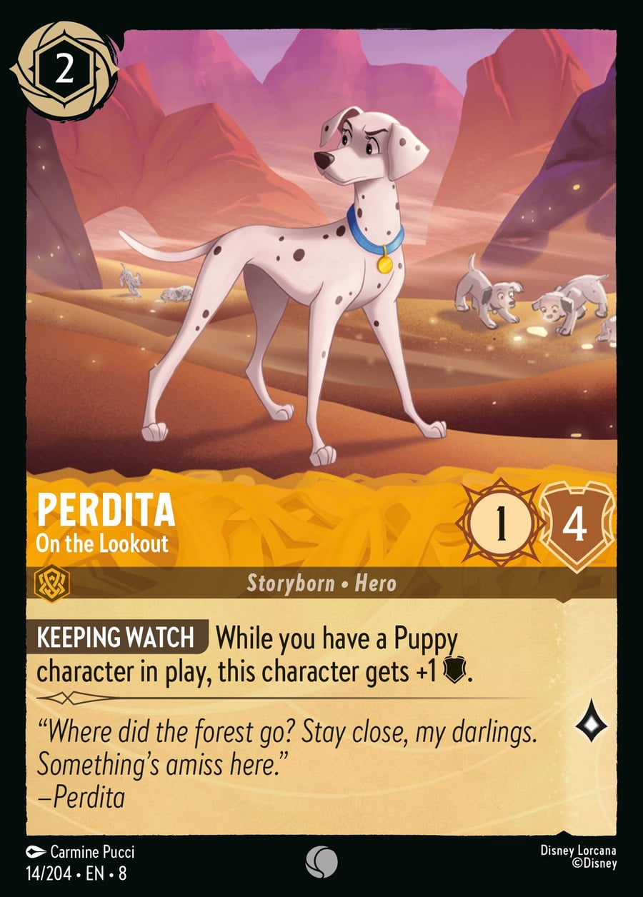 Perdita - On the Lookout card art