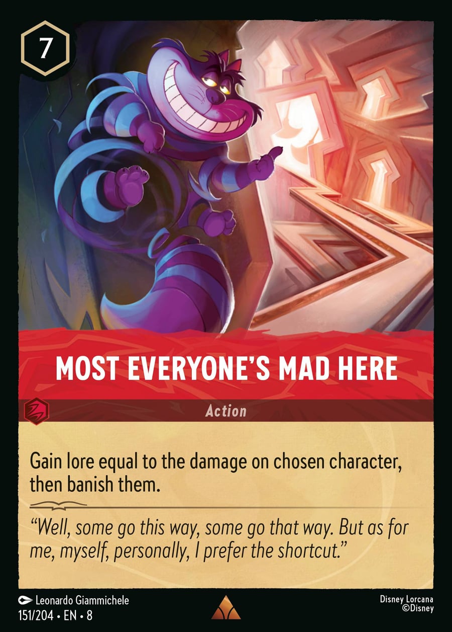 Most Everyone's Mad Here card art