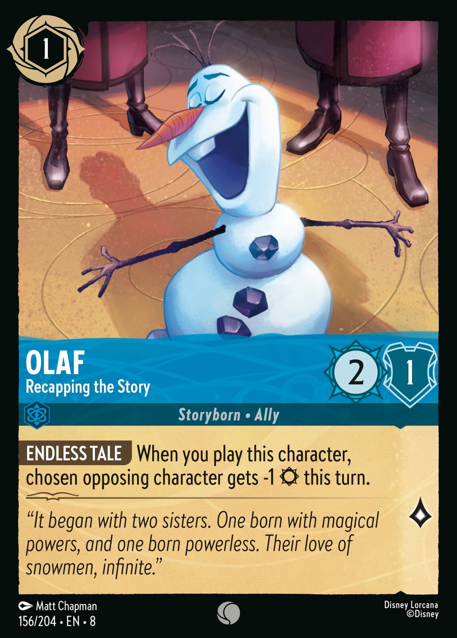 Olaf - Recapping the Story card art