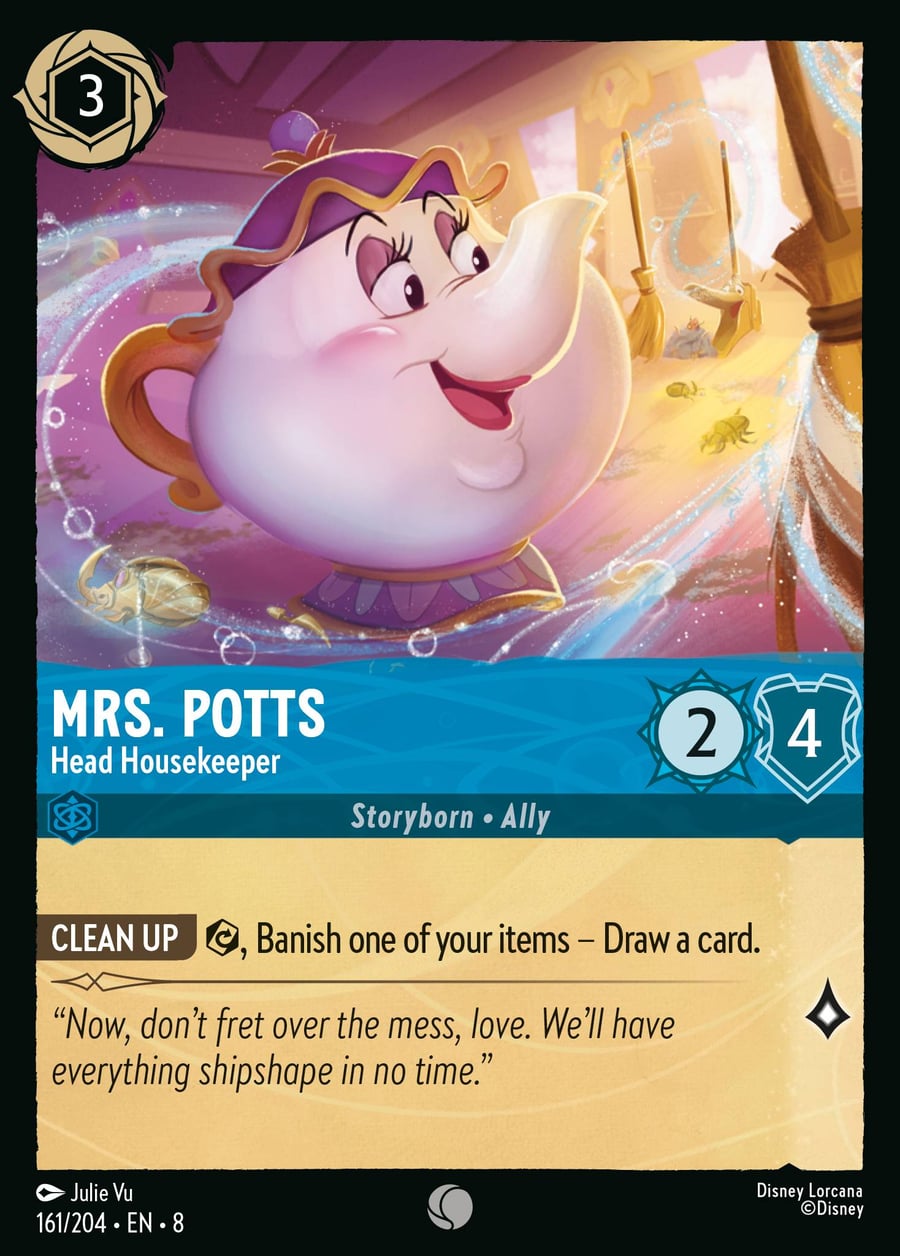 Mrs. Potts - Head Housekeeper card art