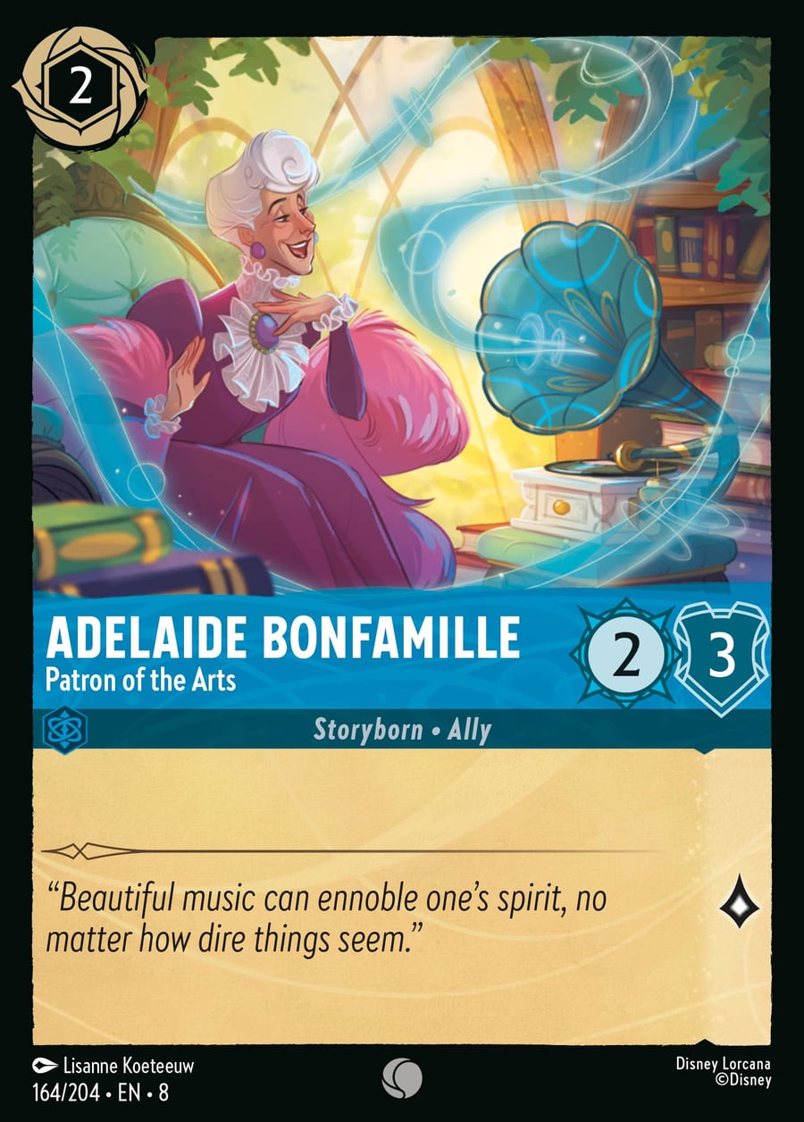 Adelaide Bonfamille - Patron of the Arts card art