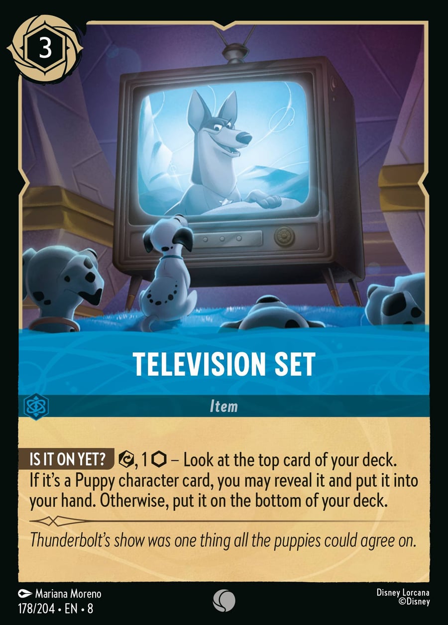 Television Set card art