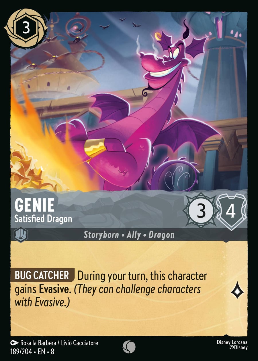 Genie - Satisfied Dragon card art