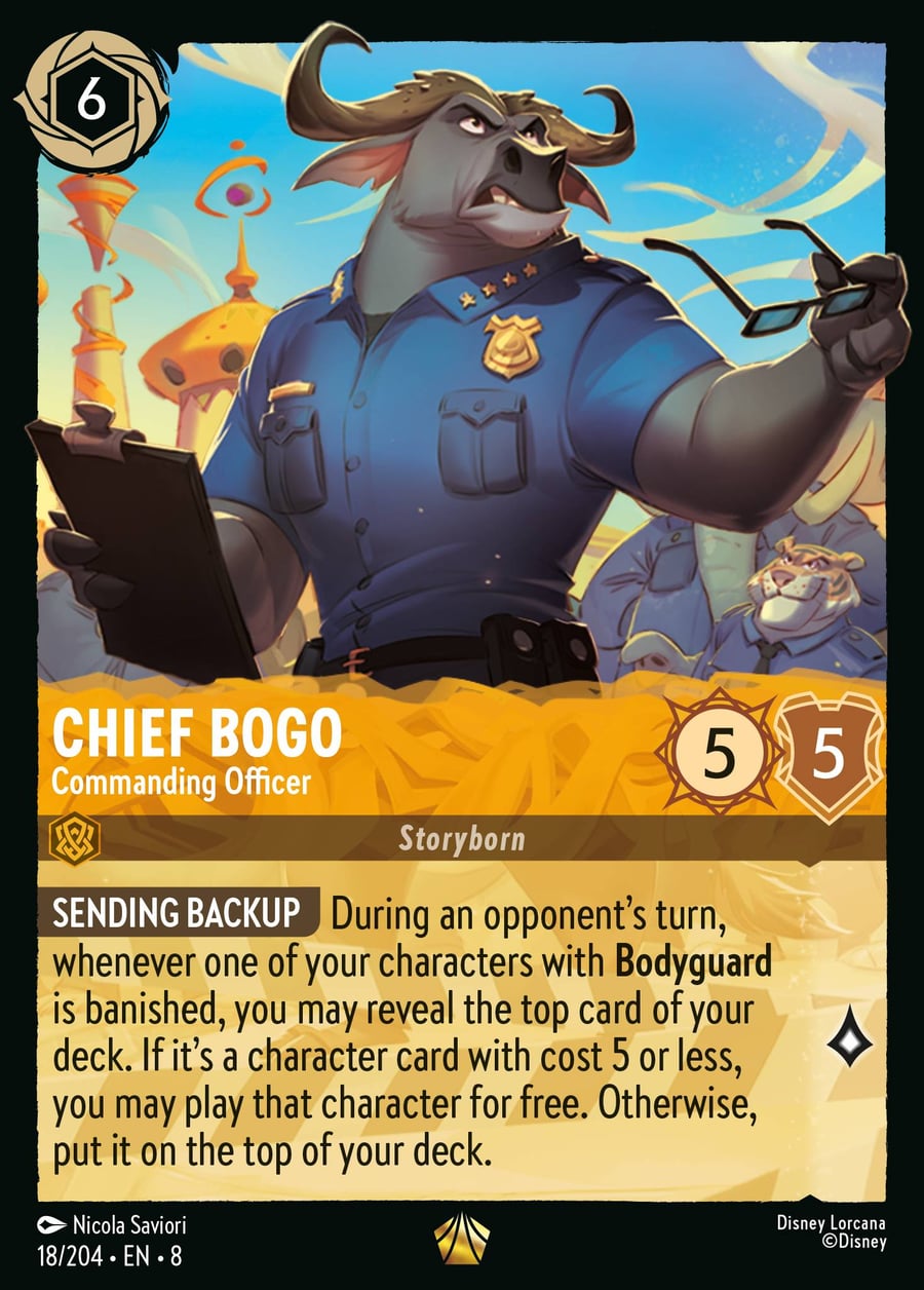 Chief Bogo - Commanding Officer card art