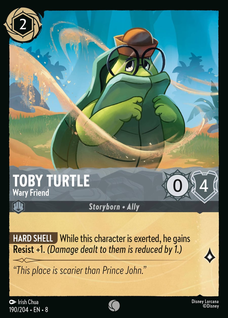 Toby Turtle - Wary Friend card art