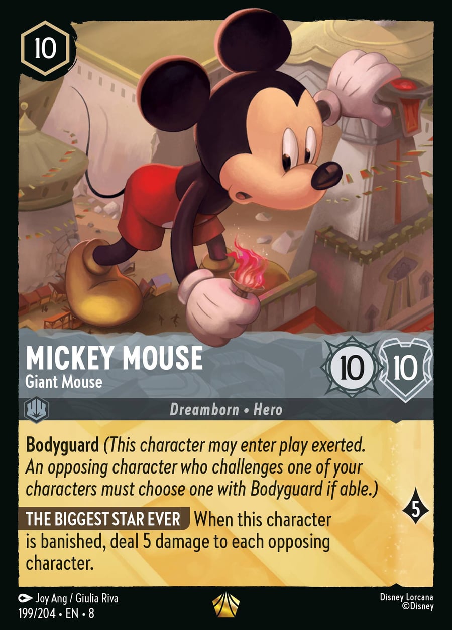 Mickey Mouse - Giant Mouse card art