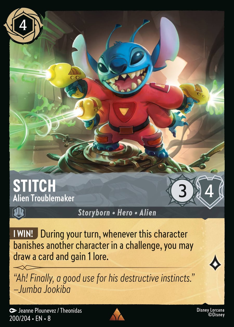 Stitch - Alien Troublemaker card art