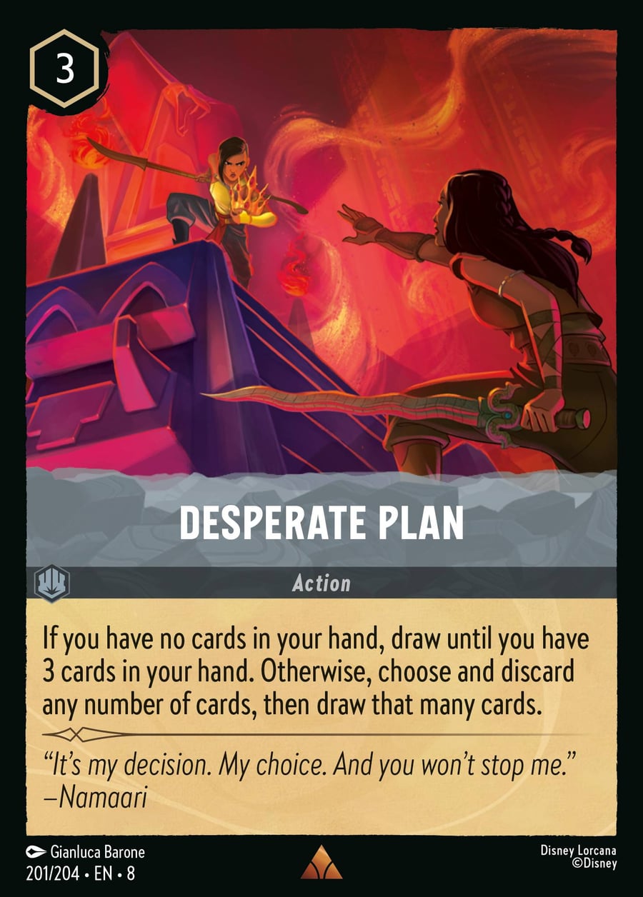 Desperate Plan card art