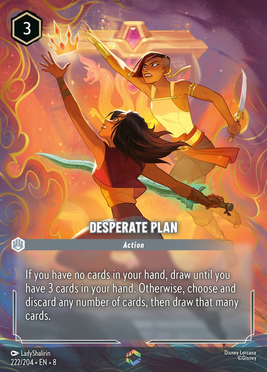 Desperate Plan card art