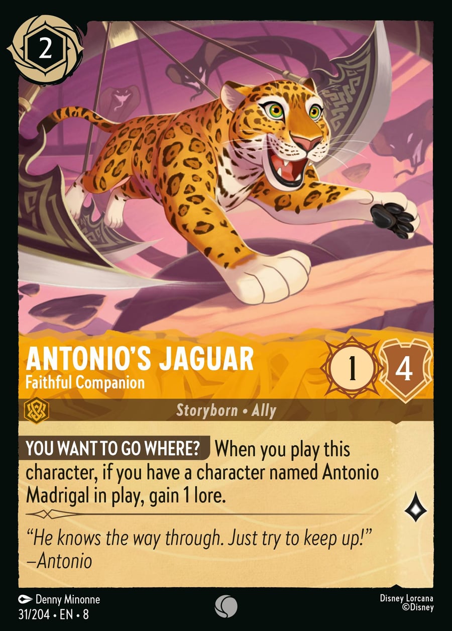 Antonio's Jaguar - Faithful Companion card art
