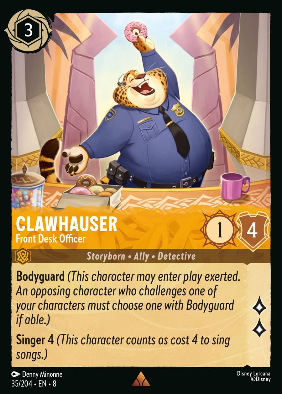 Clawhauser - Front Desk Officer card art
