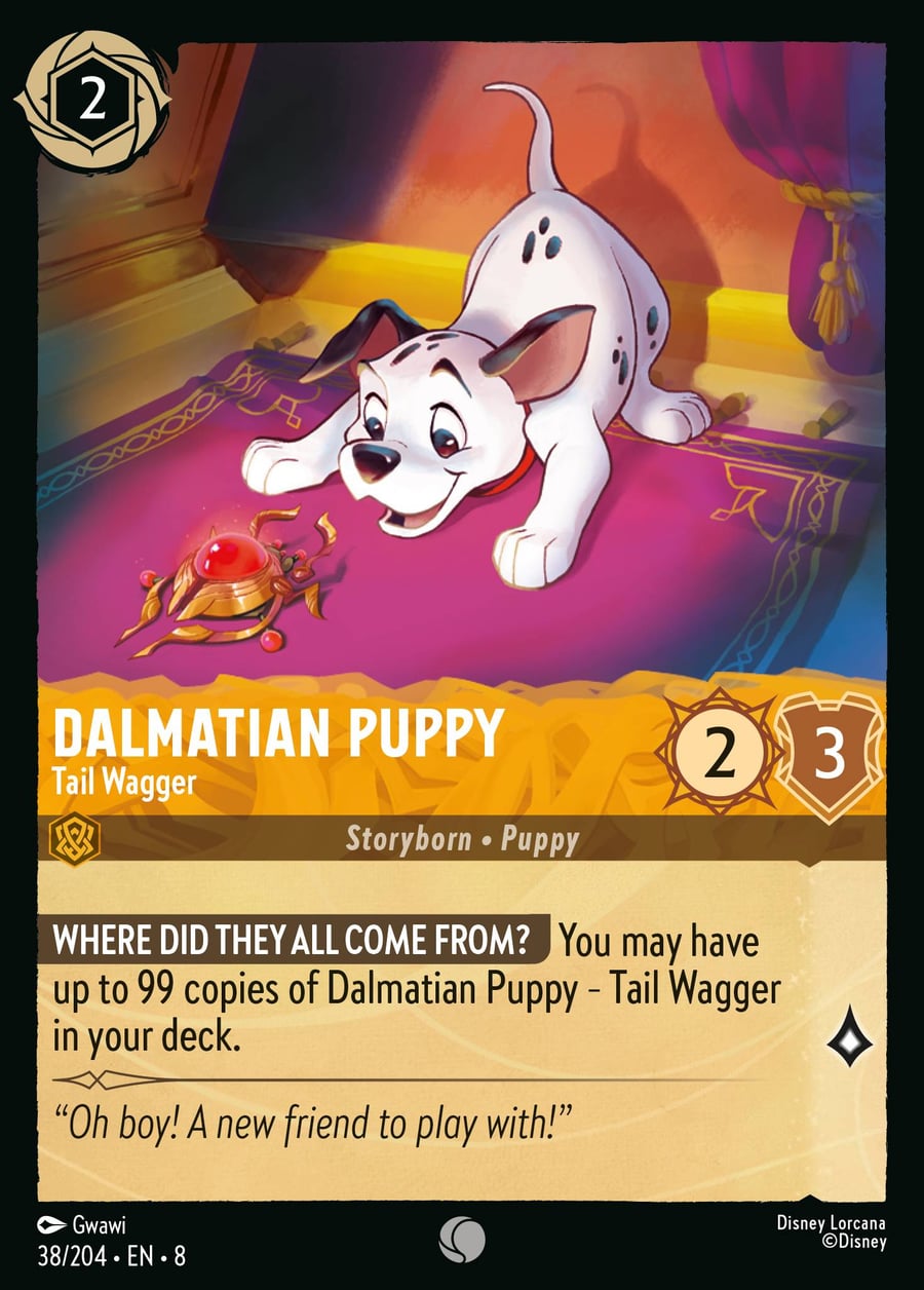 Dalmatian Puppy - Tail Wagger card art