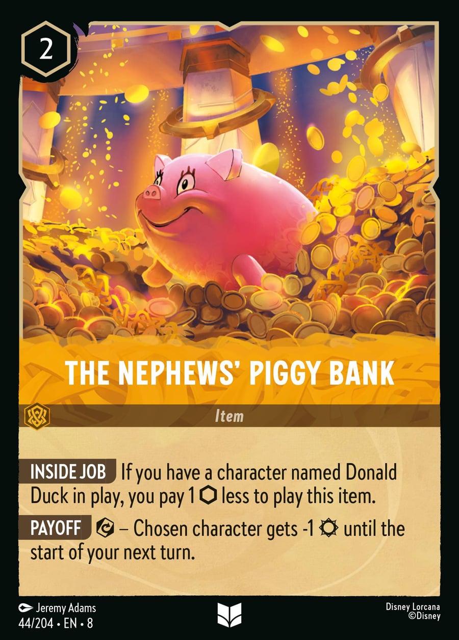 The Nephews' Piggy Bank card art