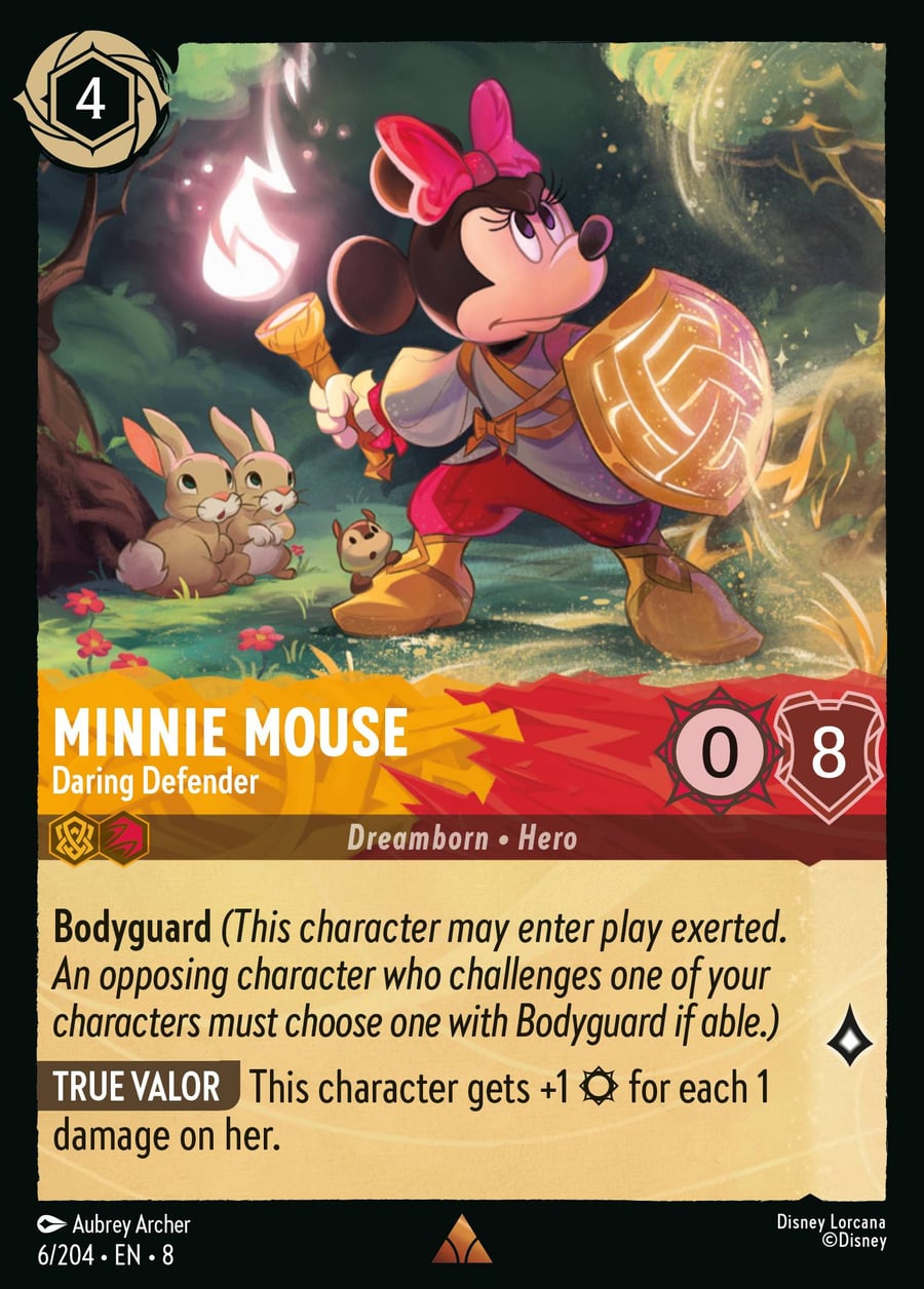 Minnie Mouse - Daring Defender card art