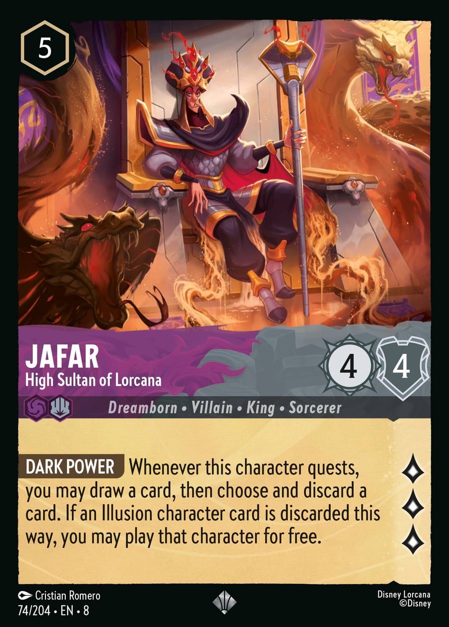 Jafar - High Sultan of Lorcana card art