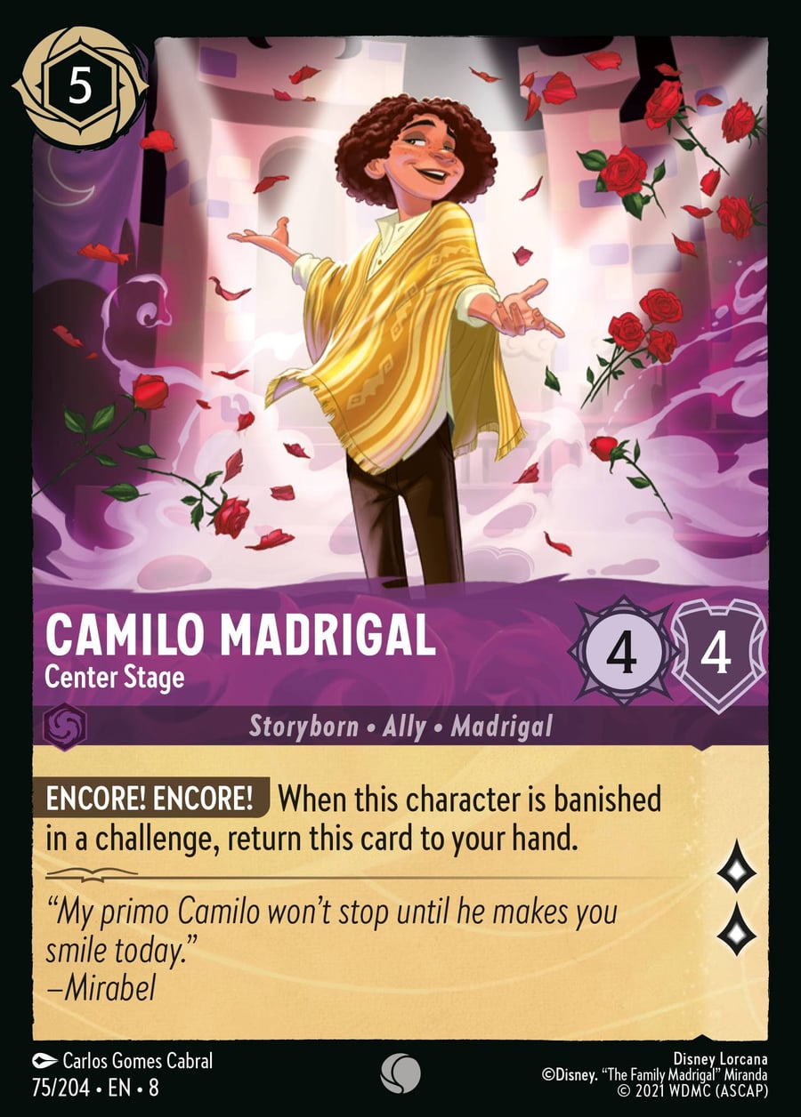 Camilo Madrigal - Center Stage card art
