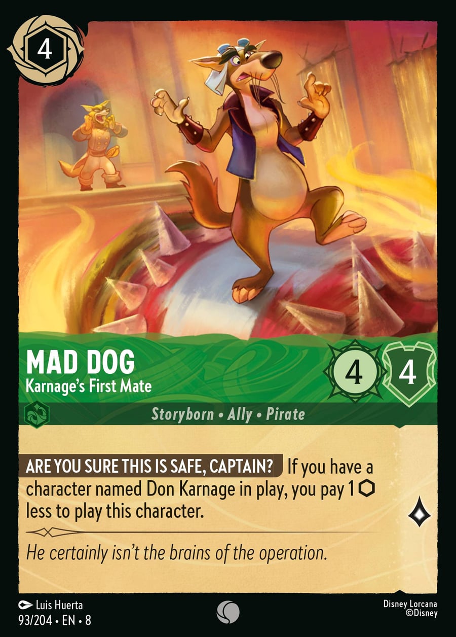 Mad Dog - Karnage's First Mate card art