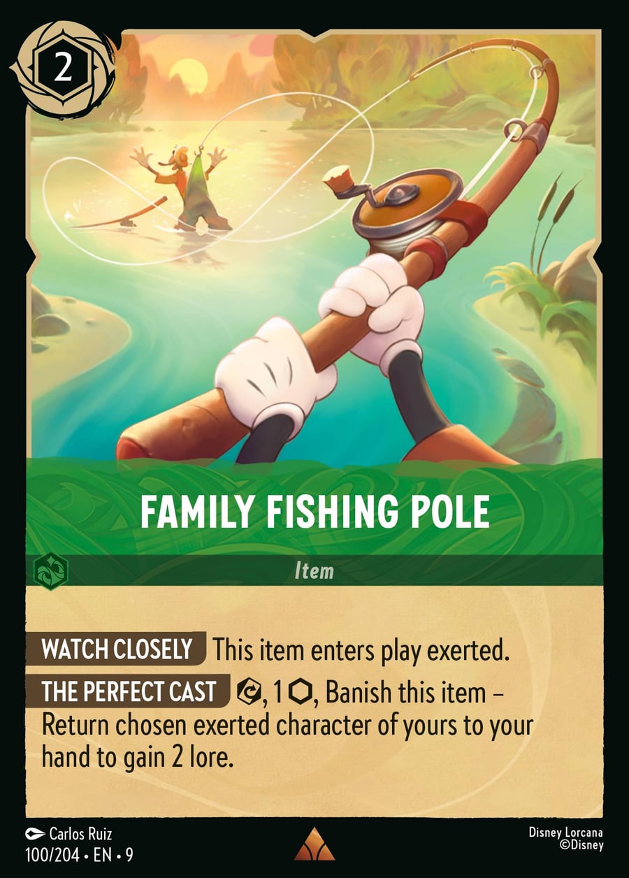Family Fishing Pole card art