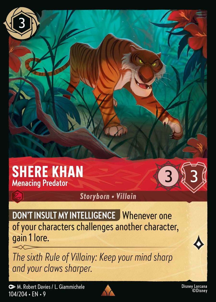 Shere Khan - Menacing Predator card art