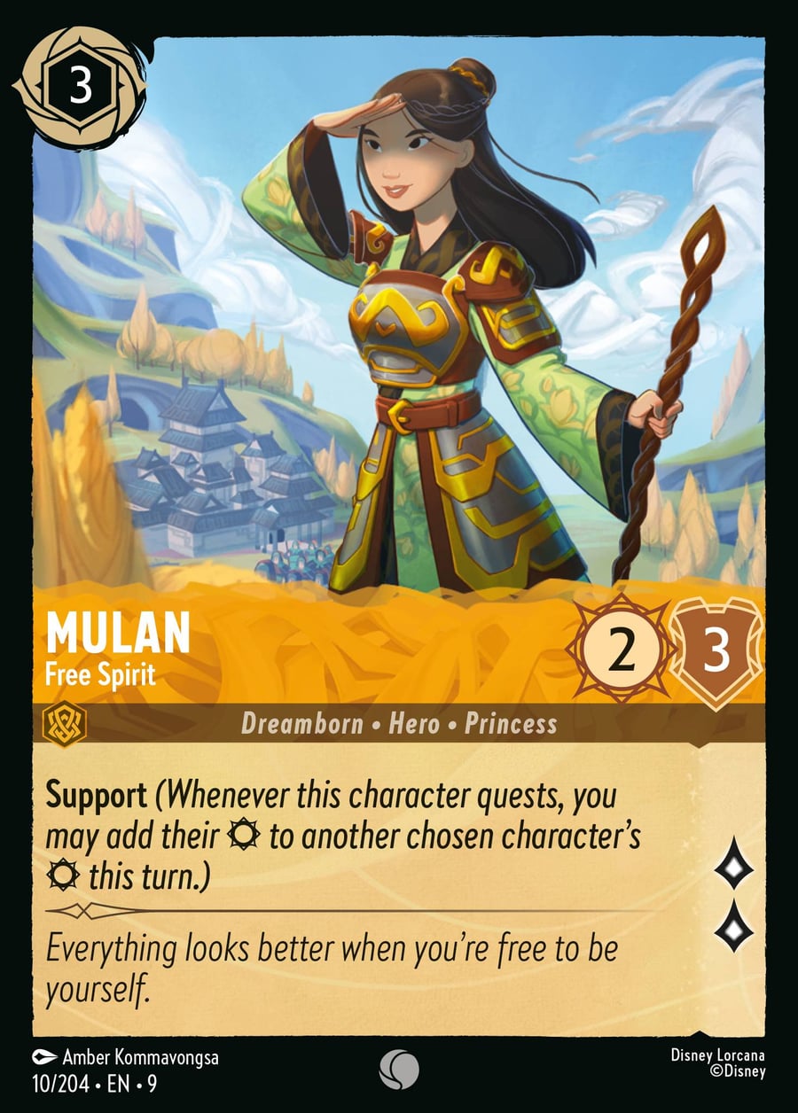 Mulan - Free Spirit card art