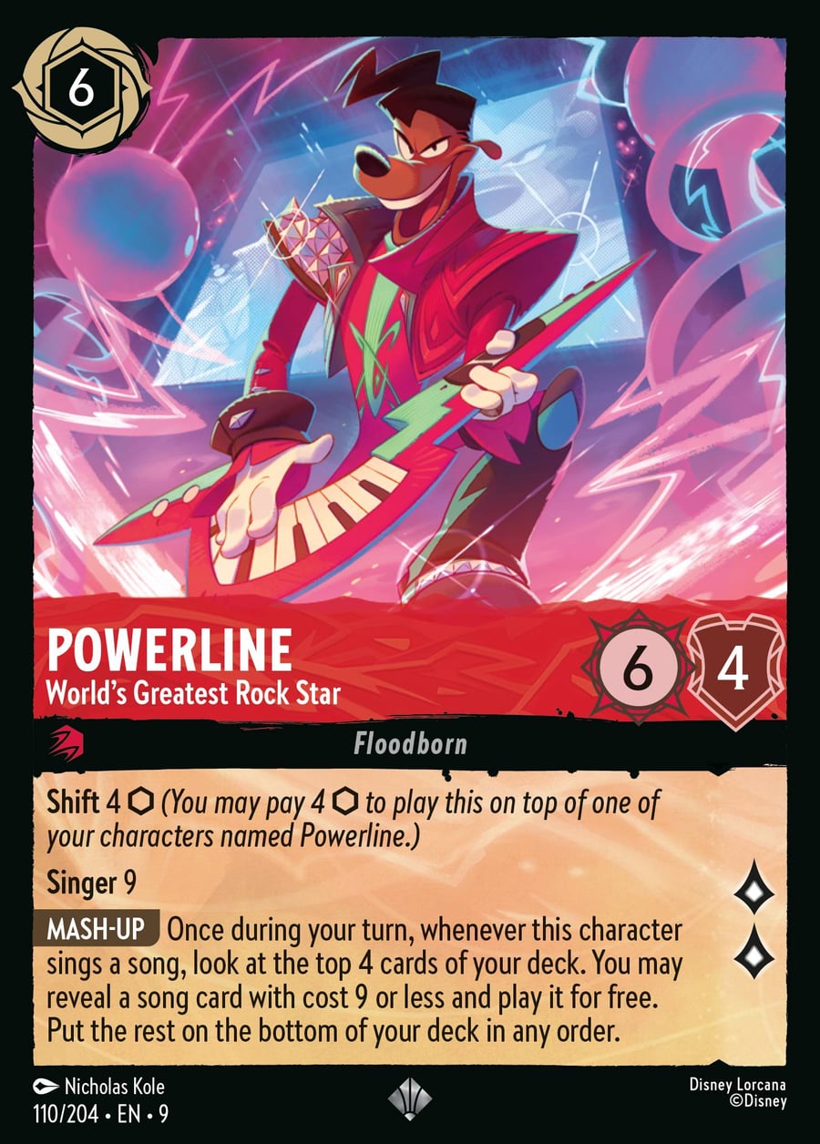 Powerline - World's Greatest Rock Star card art