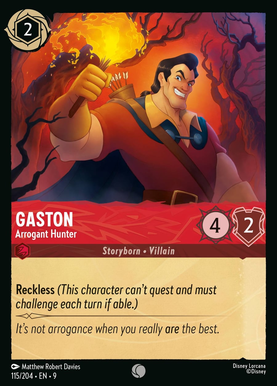 Gaston - Arrogant Hunter card art