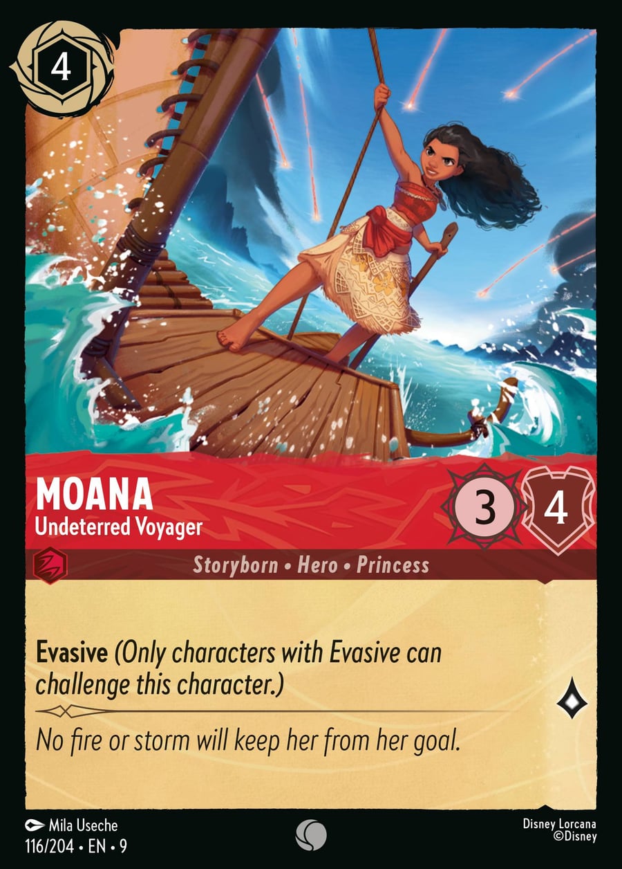 Moana - Undeterred Voyager card art