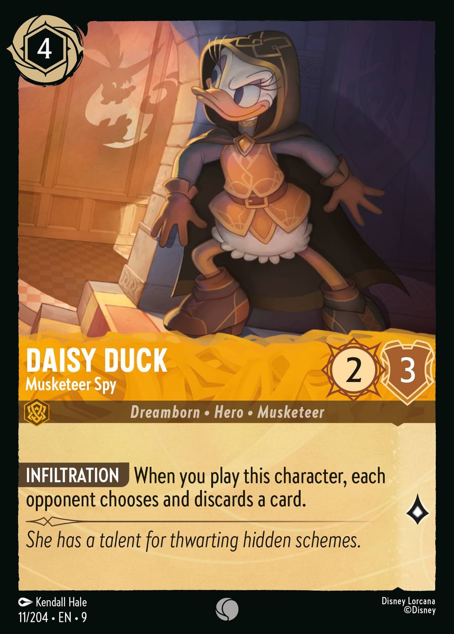 Daisy Duck - Musketeer Spy card art