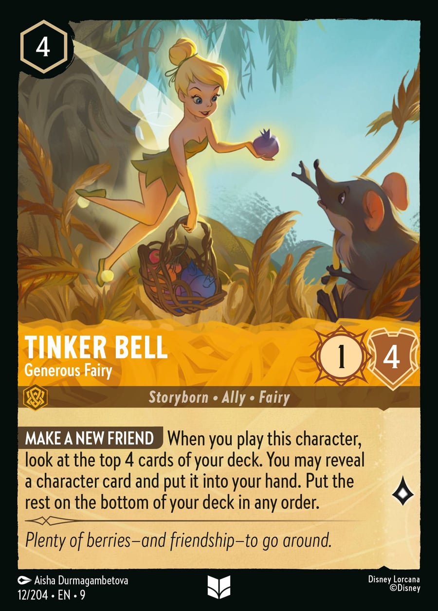 Tinker Bell - Generous Fairy card art