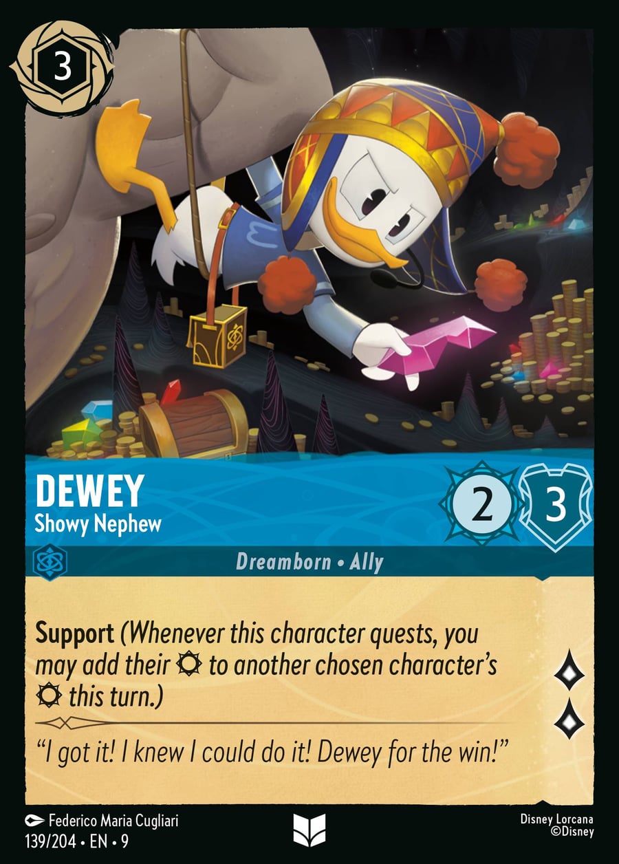 Dewey - Showy Nephew card art