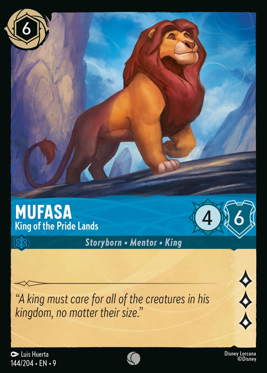 Mufasa - King of the Pride Lands card art