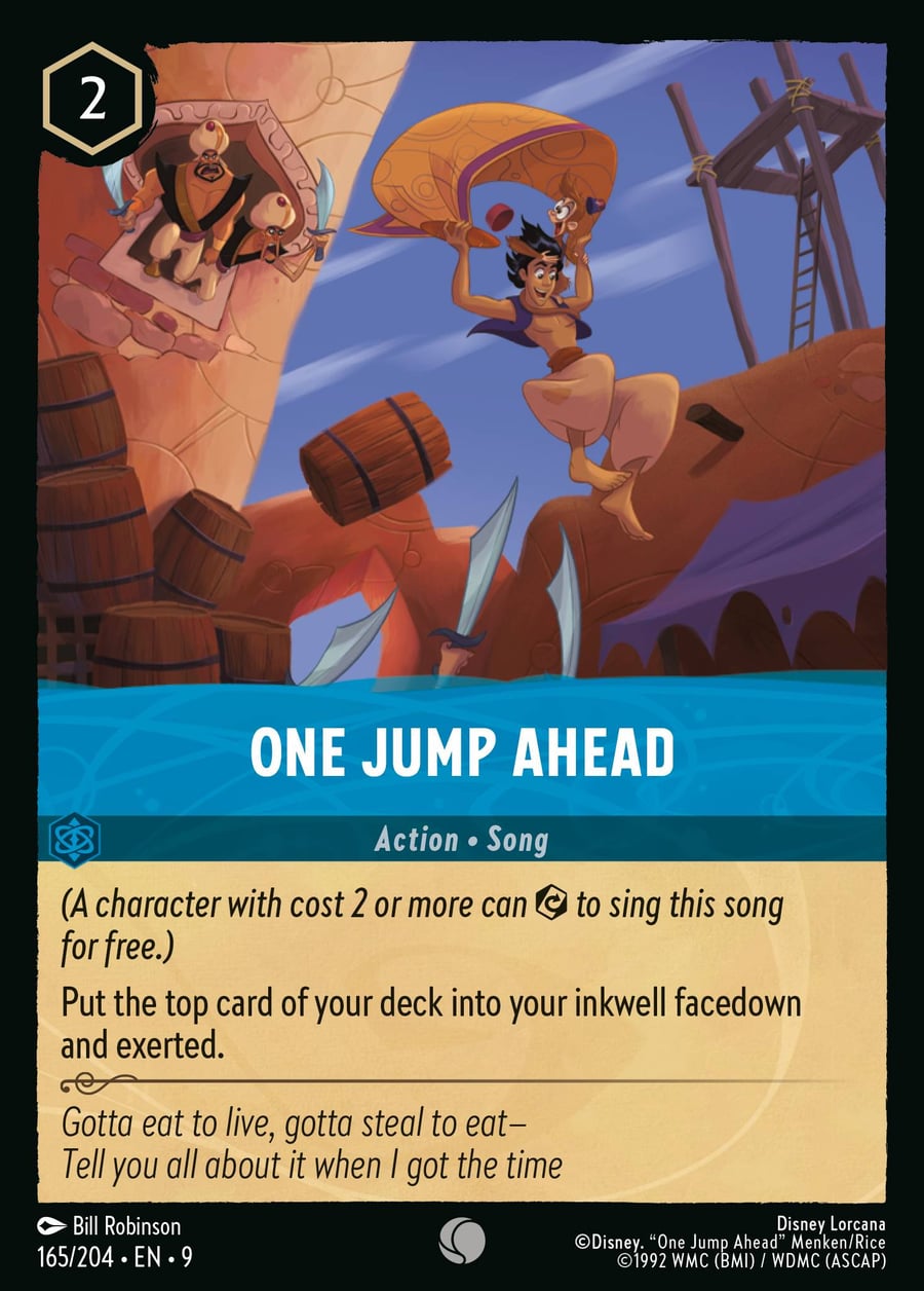 One Jump Ahead card art