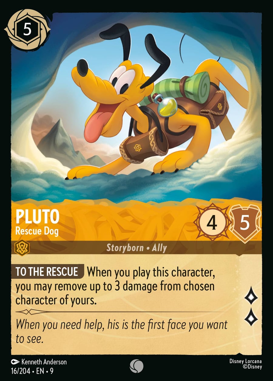 Pluto - Rescue Dog card art