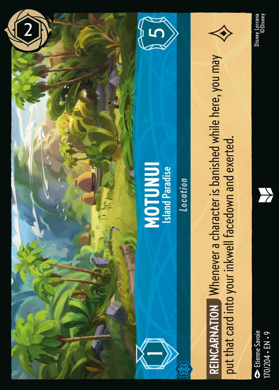 Motunui - Island Paradise card art