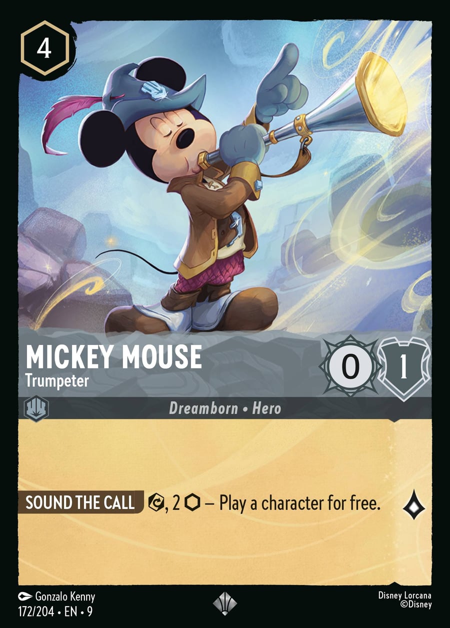 Mickey Mouse - Trumpeter card art
