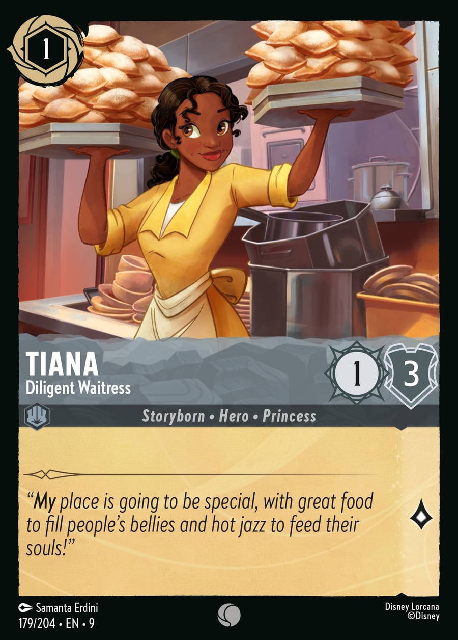 Tiana - Diligent Waitress card art