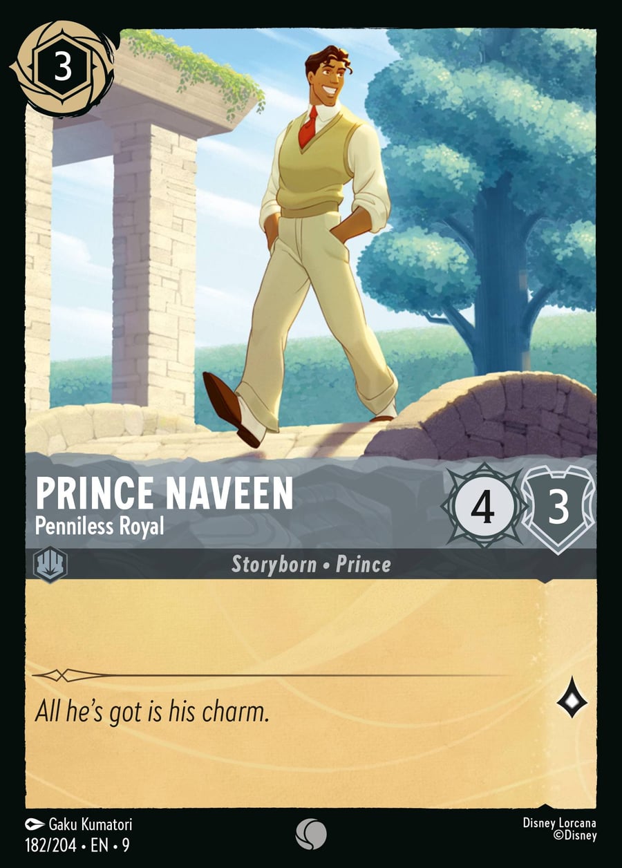 Prince Naveen - Penniless Royal card art