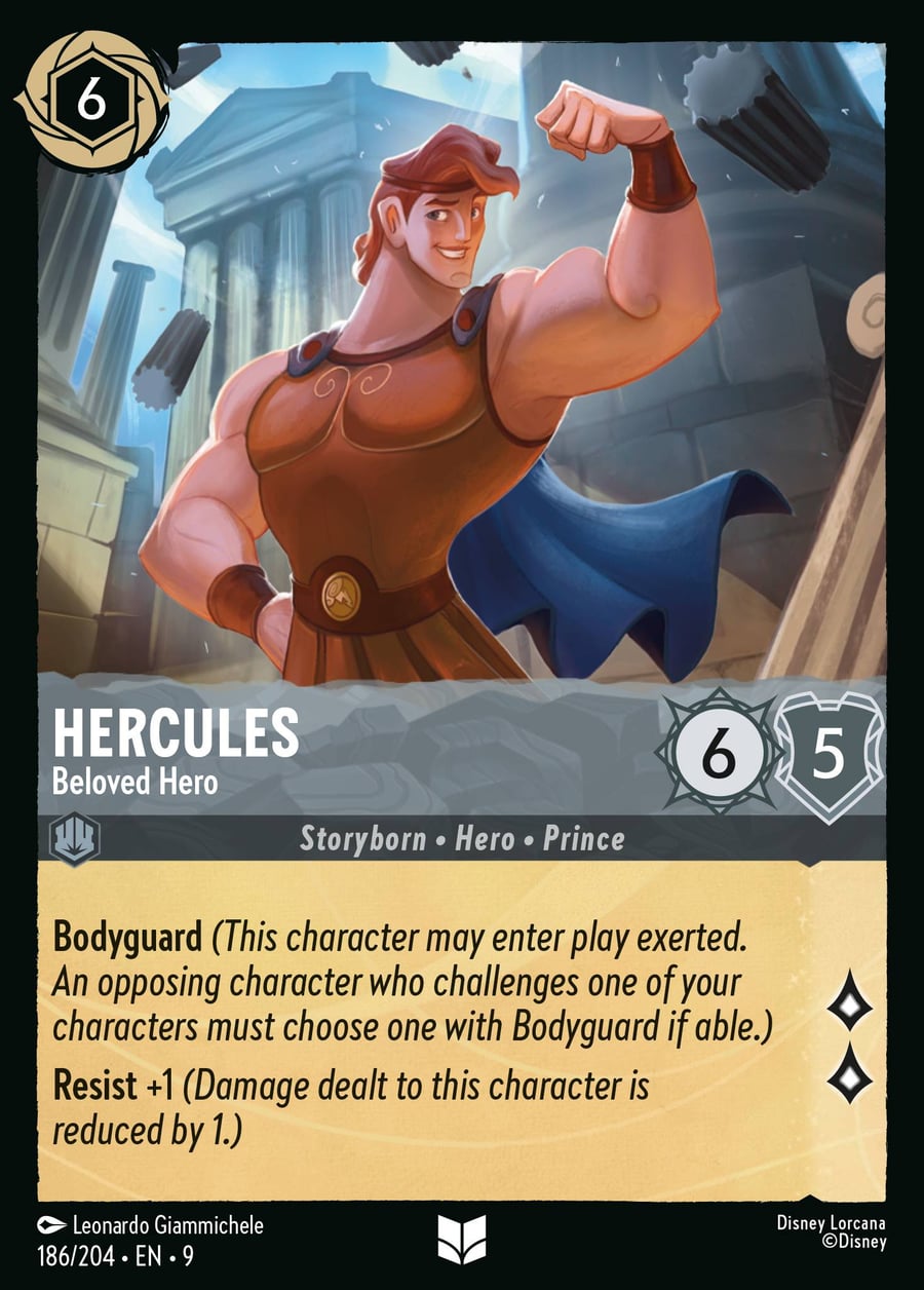 Hercules - Beloved Hero card art