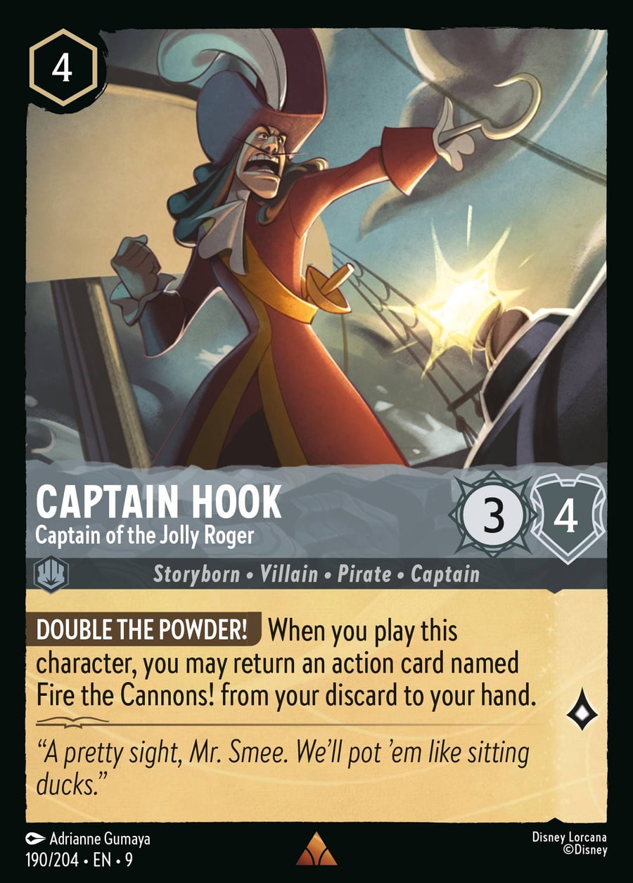 Captain Hook - Captain of the Jolly Roger card art