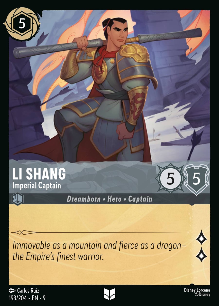 Li Shang - Imperial Captain card art