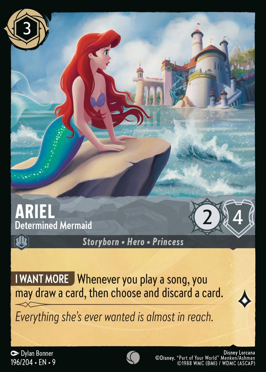 Ariel - Determined Mermaid card art
