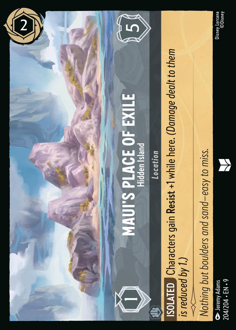 Maui's Place of Exile - Hidden Island card art