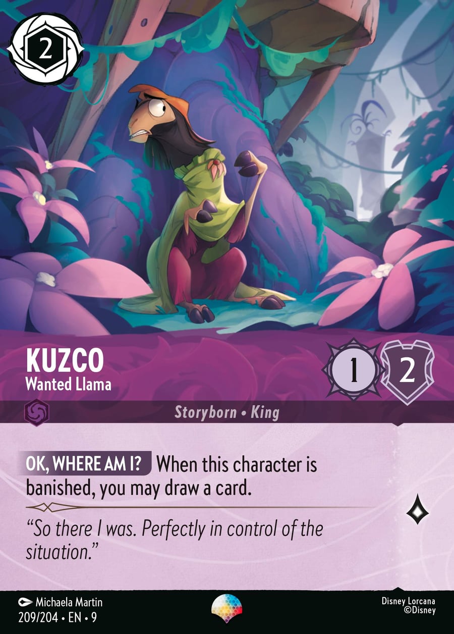 Kuzco - Wanted Llama card art