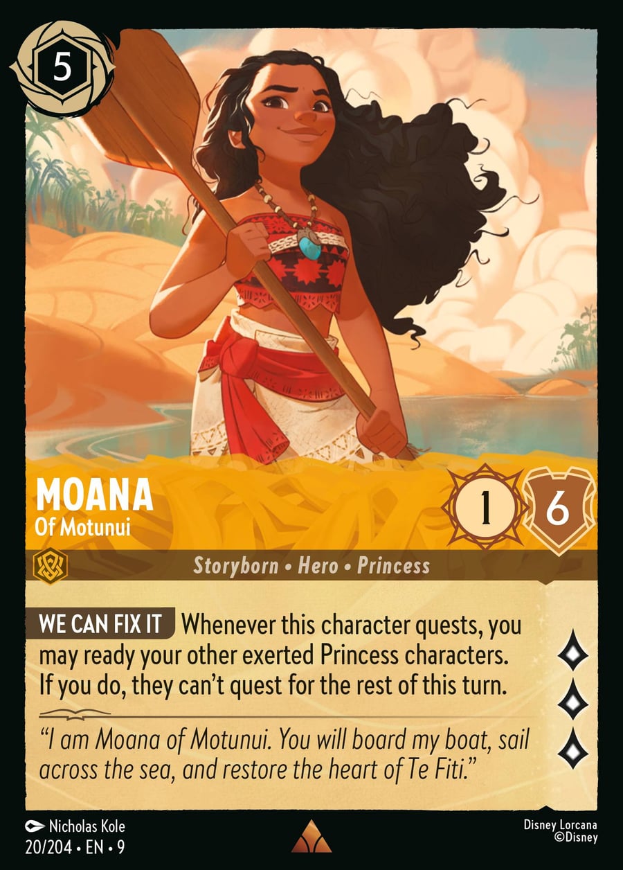 Moana - Of Motunui card art