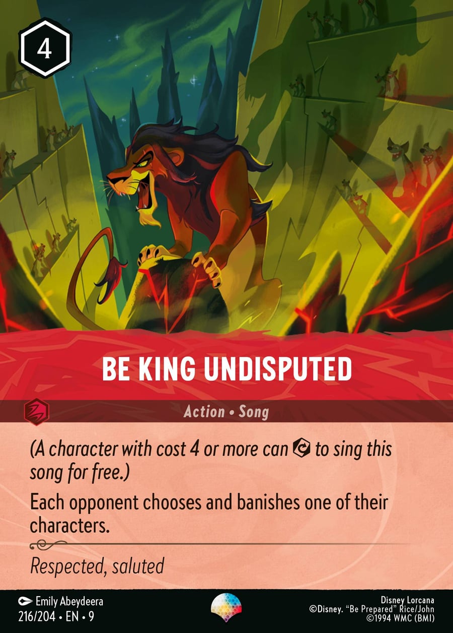 Be King Undisputed card art