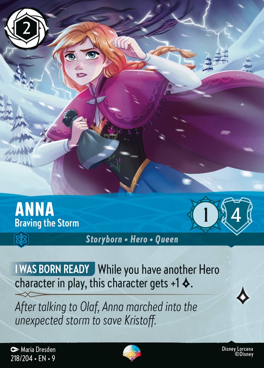 Anna - Braving the Storm card art