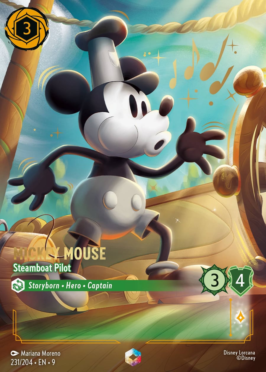 Mickey Mouse - Steamboat Pilot card art