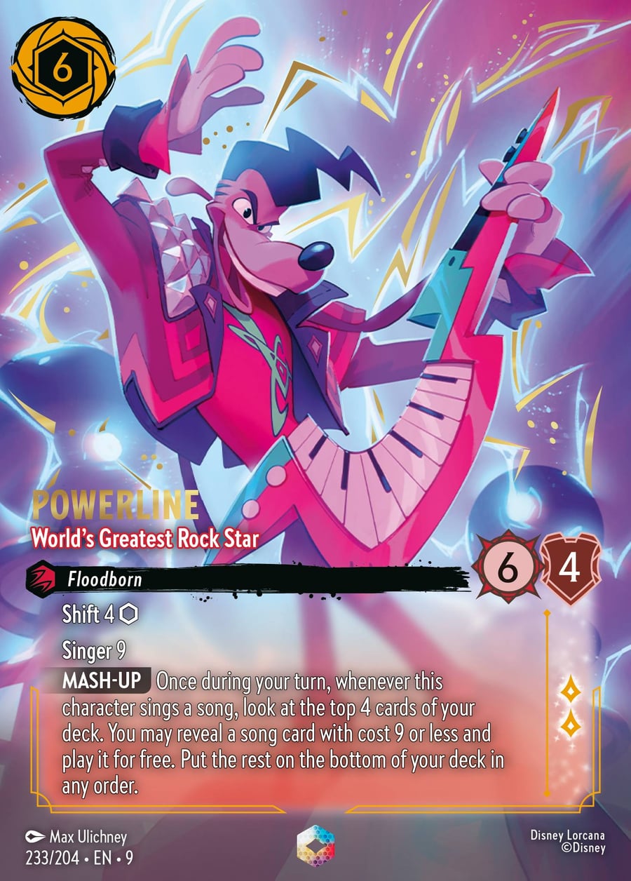 Powerline - World's Greatest Rock Star card art